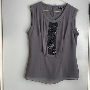 Sleeveless embellished top, size PS, new